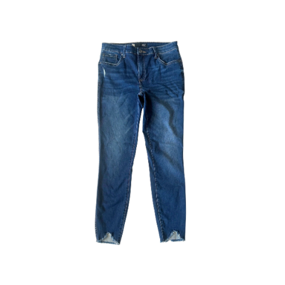 KUT from the Kloth Jeans Connie FAB AB Ankle Skinny Distressed Dark Blue Size 8